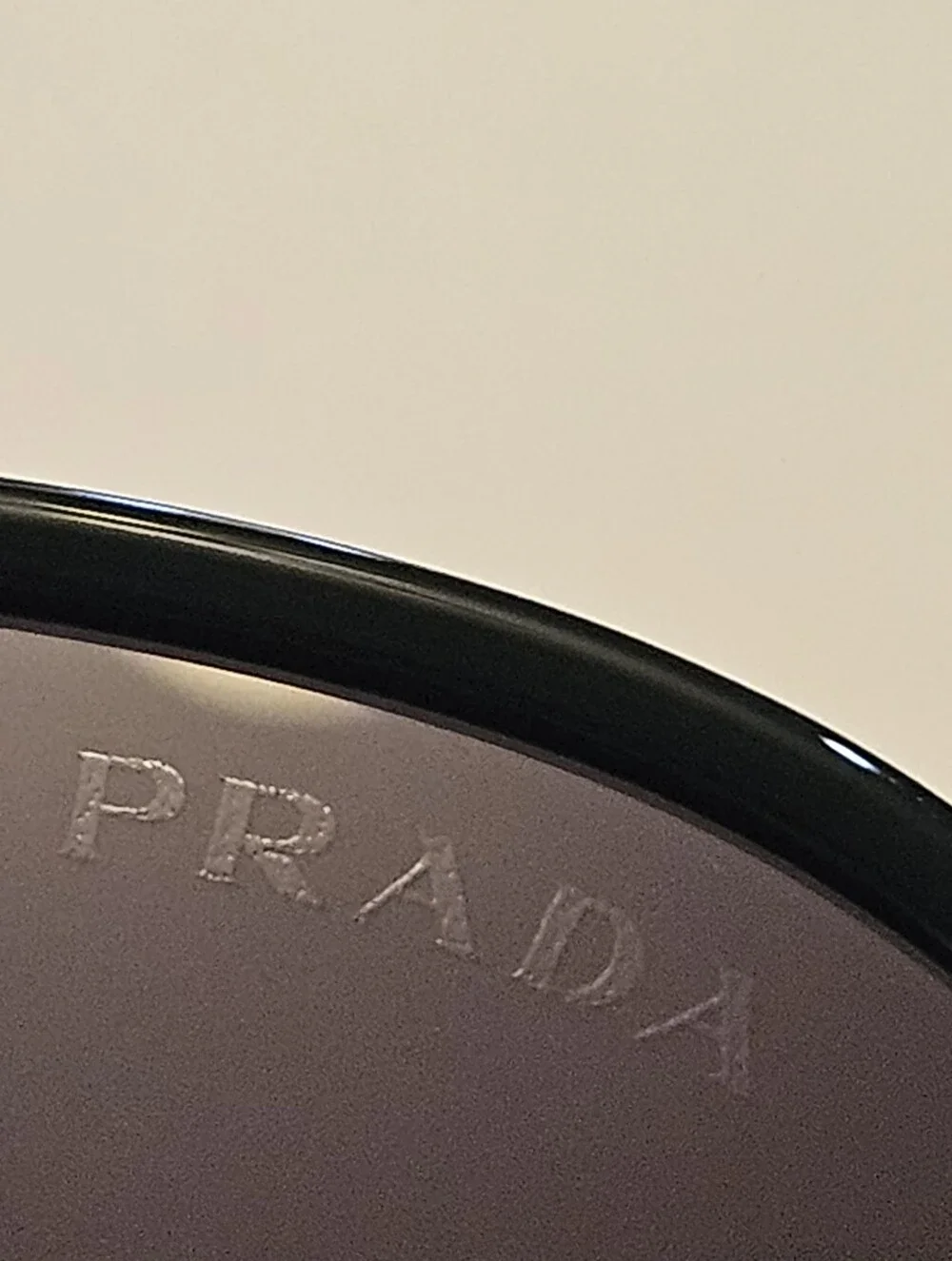 Prada SPR B57 Black & Gold Aviator Sunglasses With Case